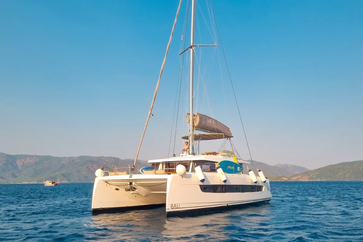 Baikal, a Bali 4.8 catamaran at Marmaris, Turkey