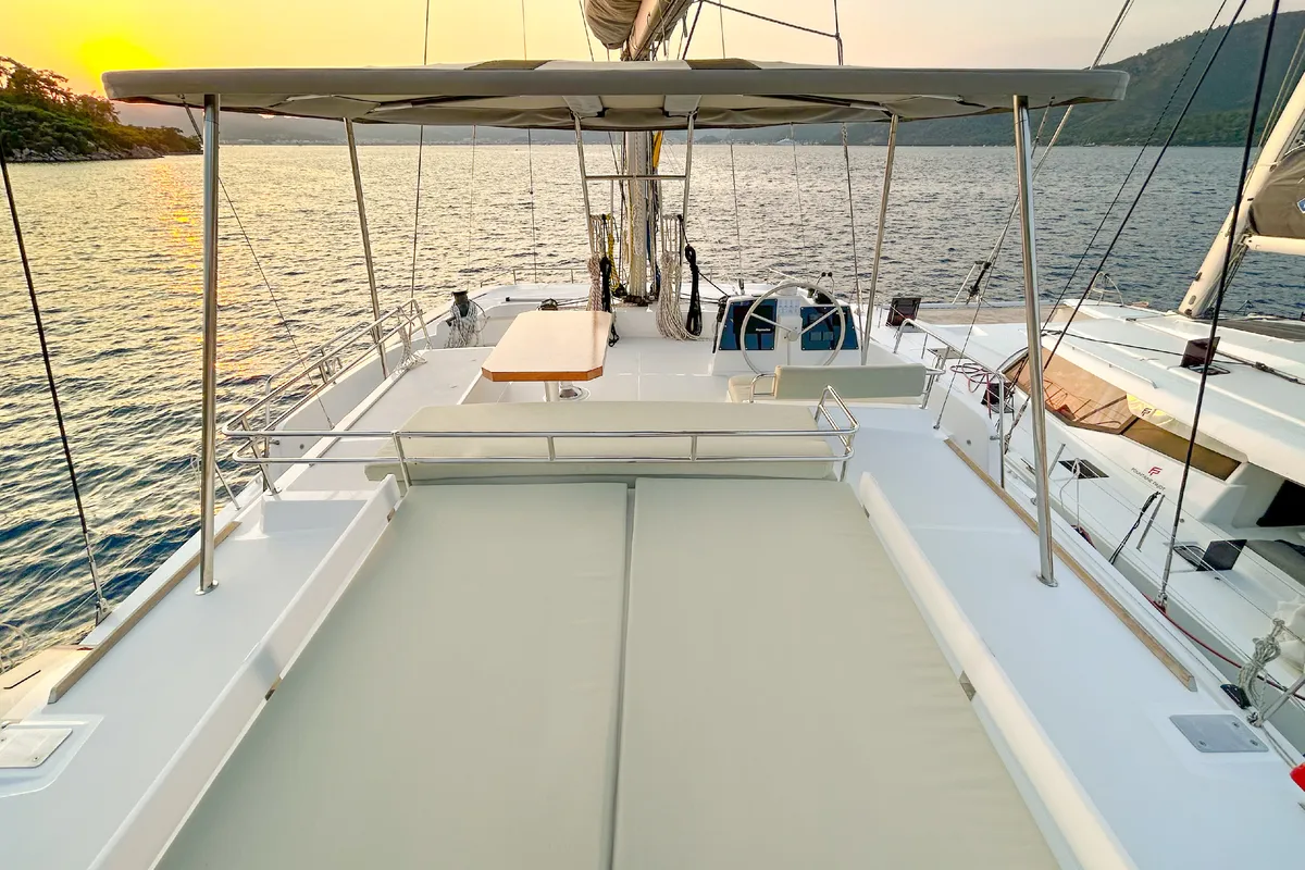 Baikal, a Bali 4.8 catamaran at Marmaris, Turkey