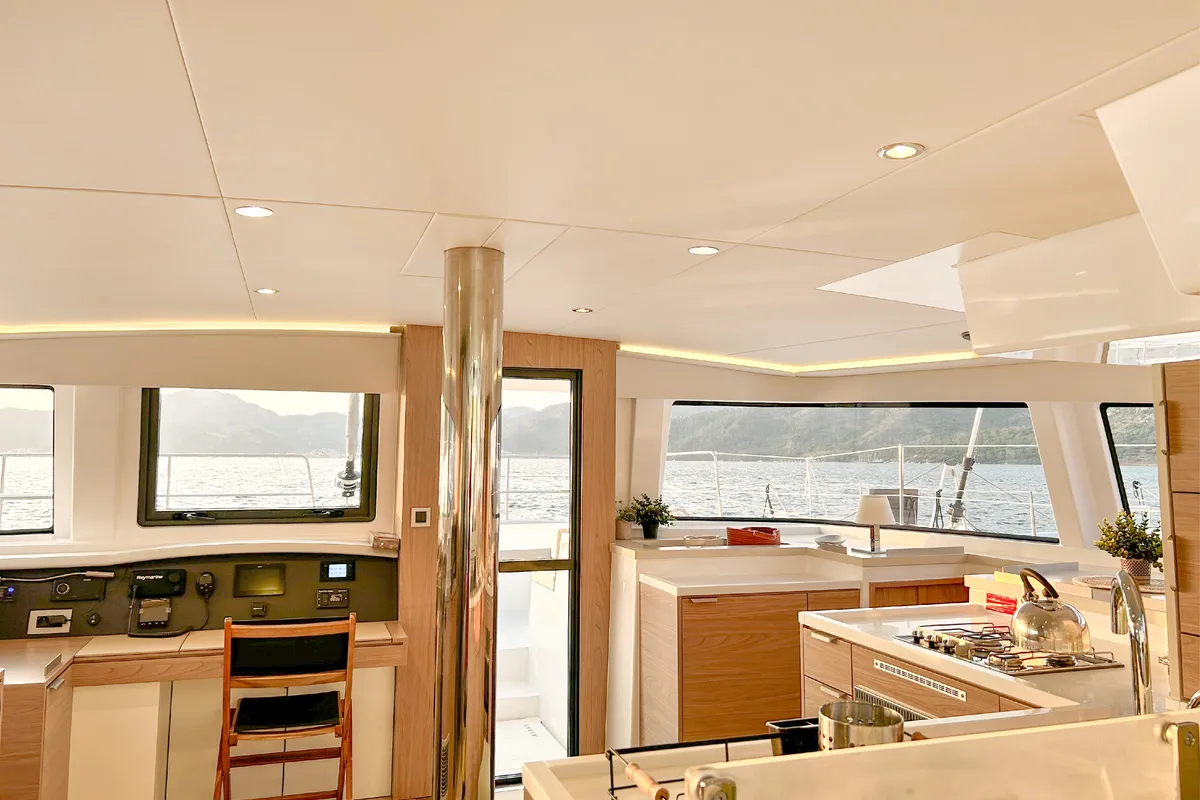 Baikal, a Bali 4.8 catamaran at Marmaris, Turkey