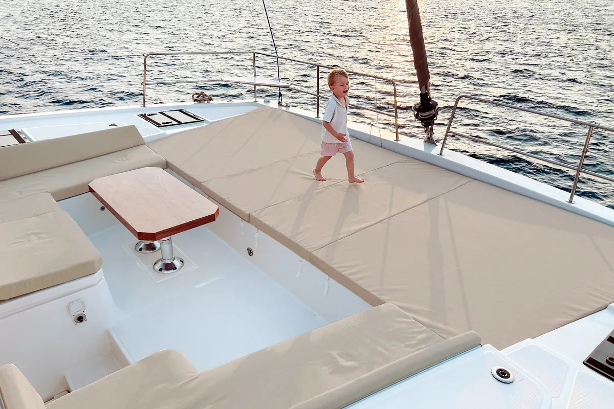 Baikal, a Bali 4.8 catamaran at Marmaris, Turkey