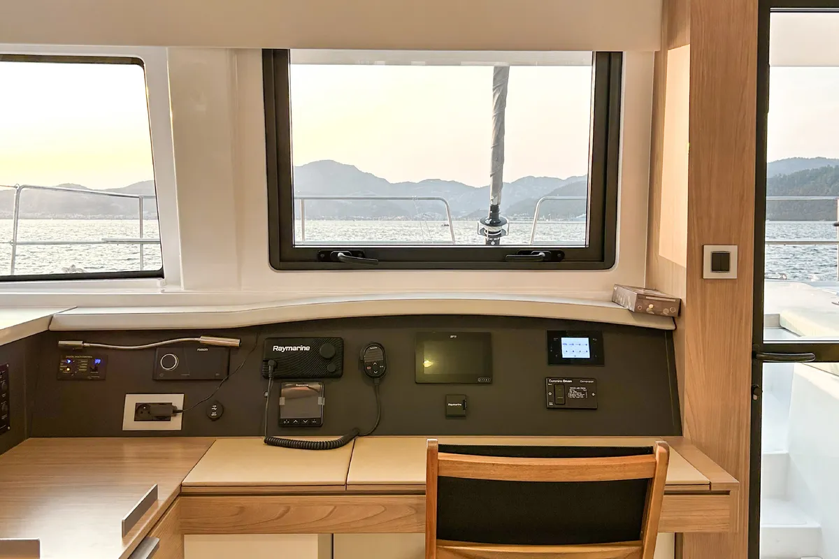 Baikal, a Bali 4.8 catamaran at Marmaris, Turkey