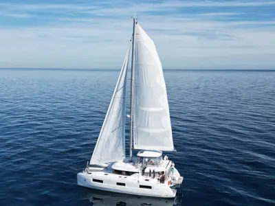 Frieda, a Lagoon 46 catamaran at Općina Rogoznica, Croatia