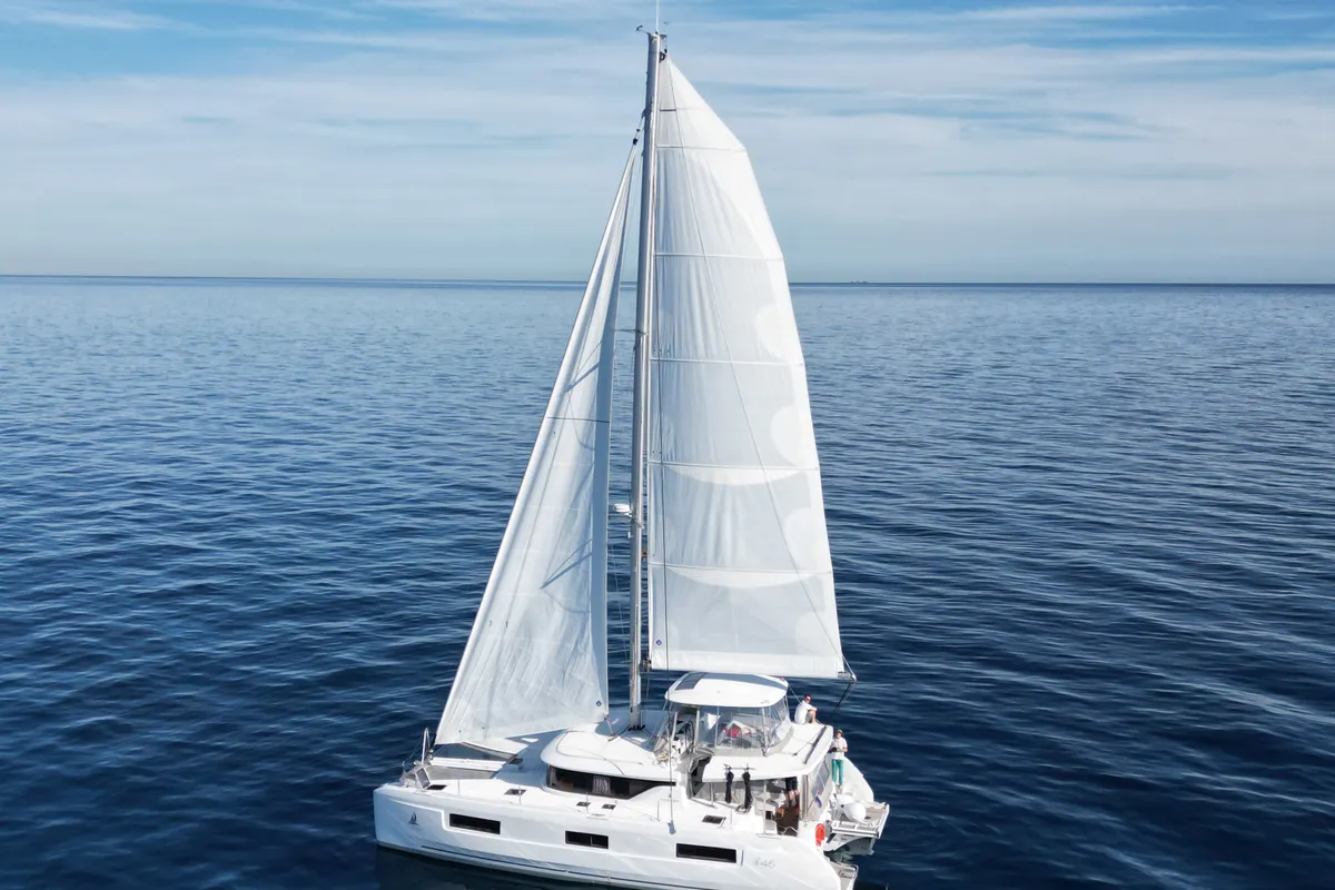 Frieda, a Lagoon 46 catamaran at Općina Rogoznica, Croatia