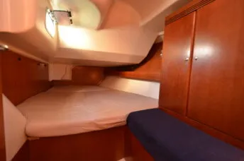 Cabin on Leitmotiv II, a Dufour 44 - 3 cab.* sailboat at Toulon, France