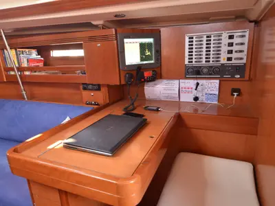 Cabin on Leitmotiv II, a Dufour 44 - 3 cab.* sailboat at Toulon, France