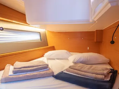 Cabin on Grace, a Dufour 41 sailboat at Athens, Greece