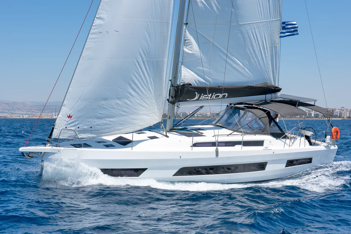 Grace, a Dufour 41 sailboat at Athens, Greece