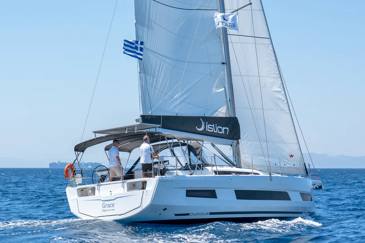 Grace, a Dufour 41 sailboat at Athens, Greece