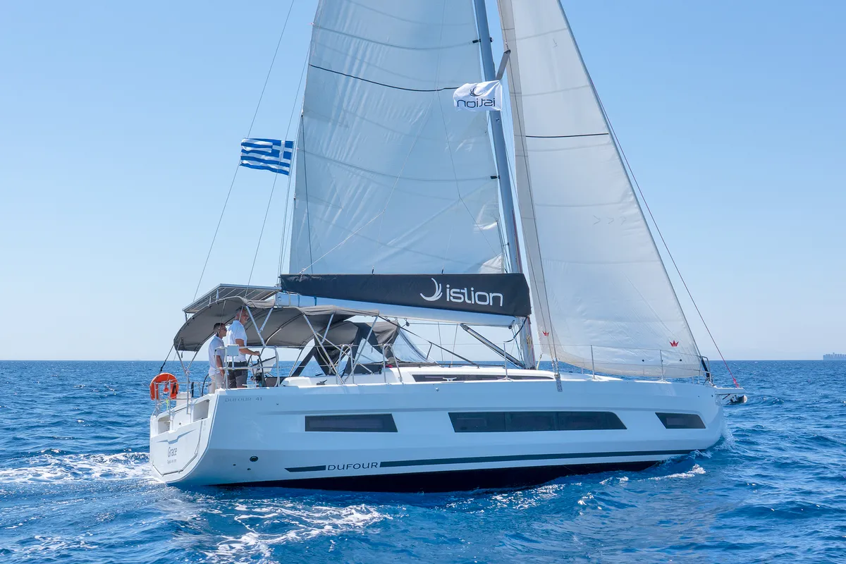Grace, a Dufour 41 sailboat at Athens, Greece