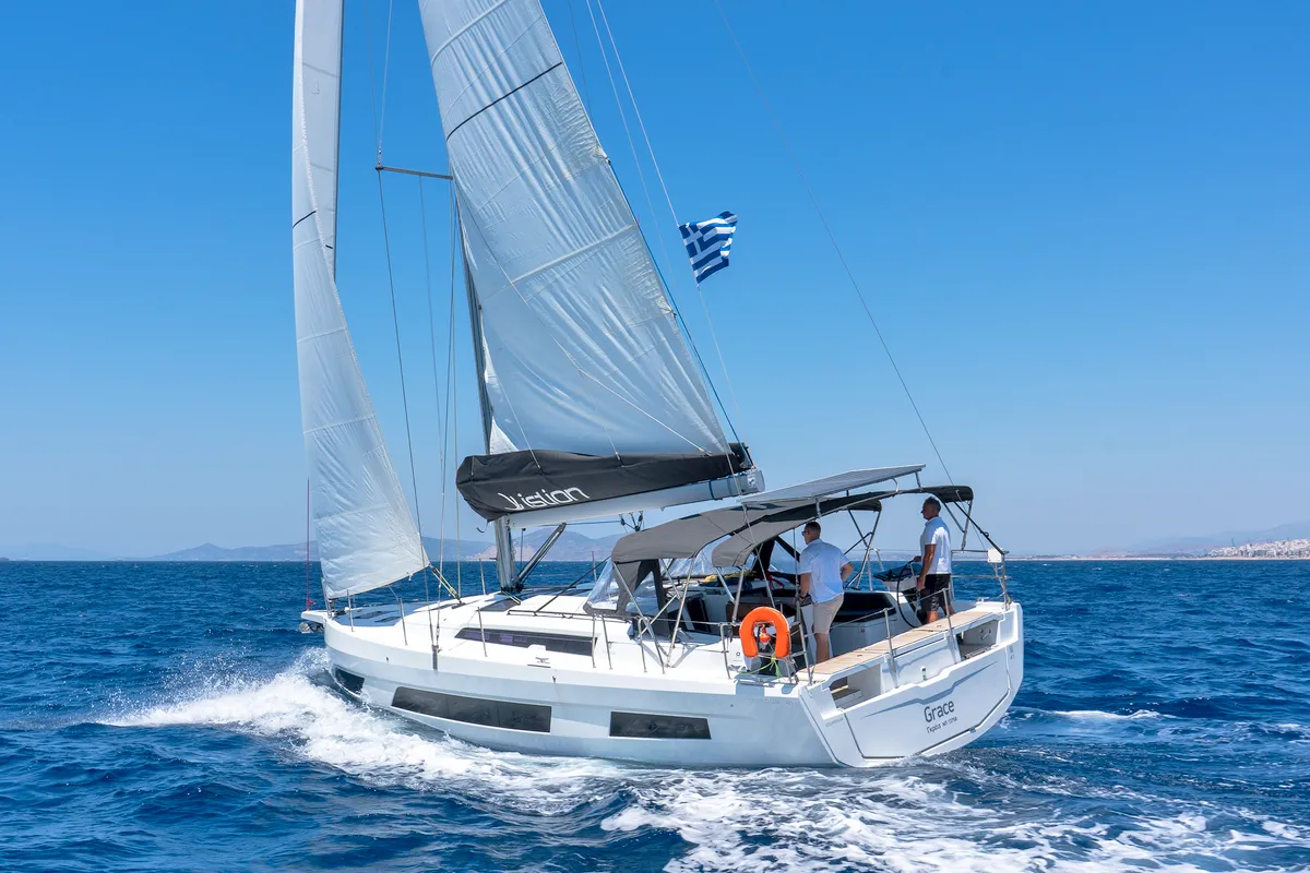 Grace, a Dufour 41 sailboat at Athens, Greece