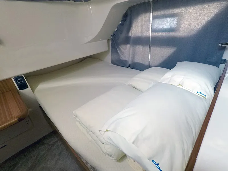 Cabin on Aurora, a Marex 320 ACC motor yacht at Grad Šibenik, Croatia