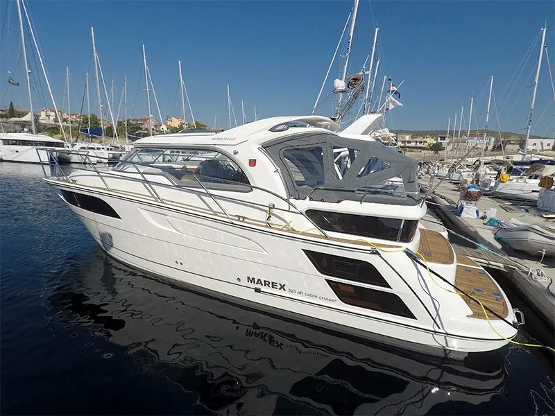 Aurora, a Marex 320 ACC motor yacht at Grad Šibenik, Croatia