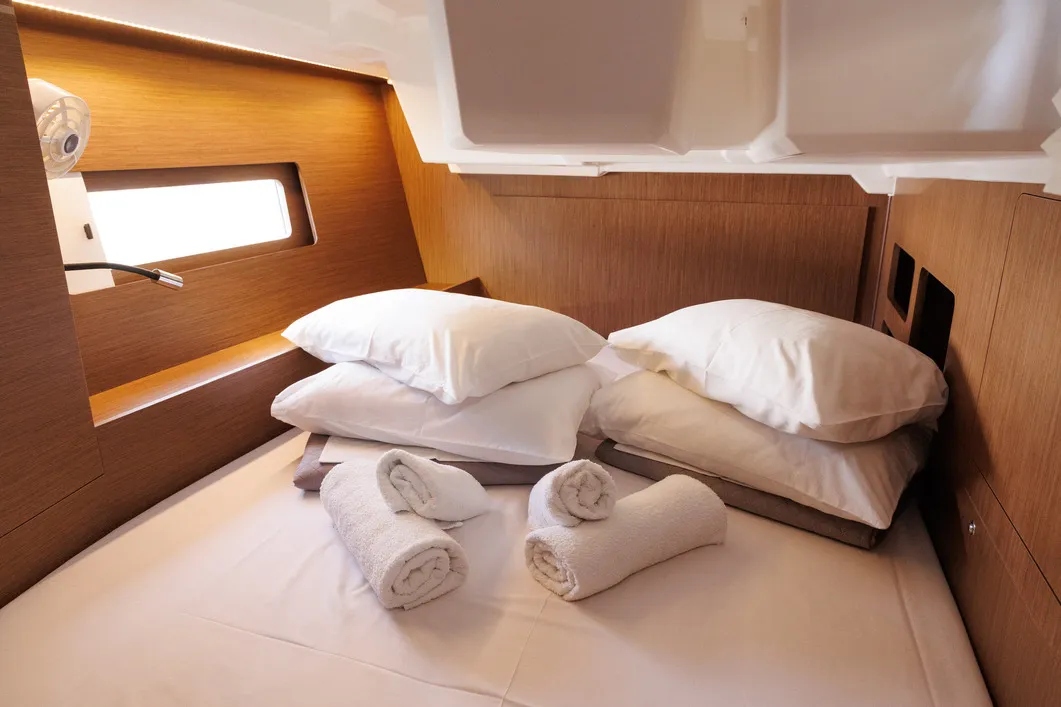 Cabin on Solon, a Beneteau Oceanis 46.1 sailboat at Athens, Greece