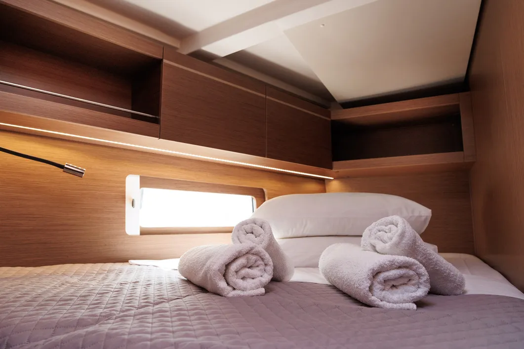 Cabin on Solon, a Beneteau Oceanis 46.1 sailboat at Athens, Greece