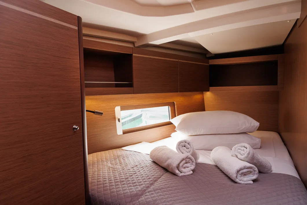 Cabin on Solon, a Beneteau Oceanis 46.1 sailboat at Athens, Greece