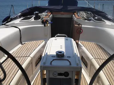 Argonautis, a Bavaria 44 sailboat at Port of Avdira, Greece
