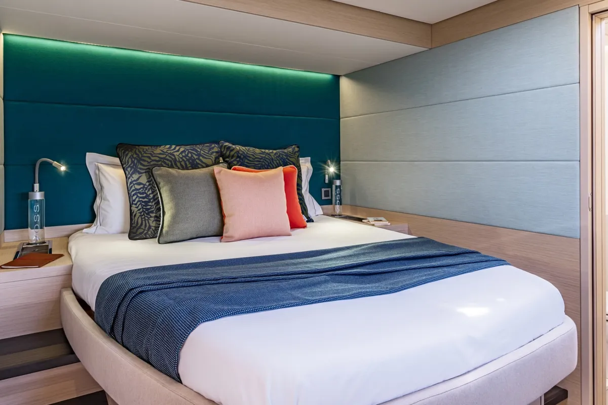 Cabin on Millenium, a Lagoon 55 Millenium catamaran at Split, Croatia
