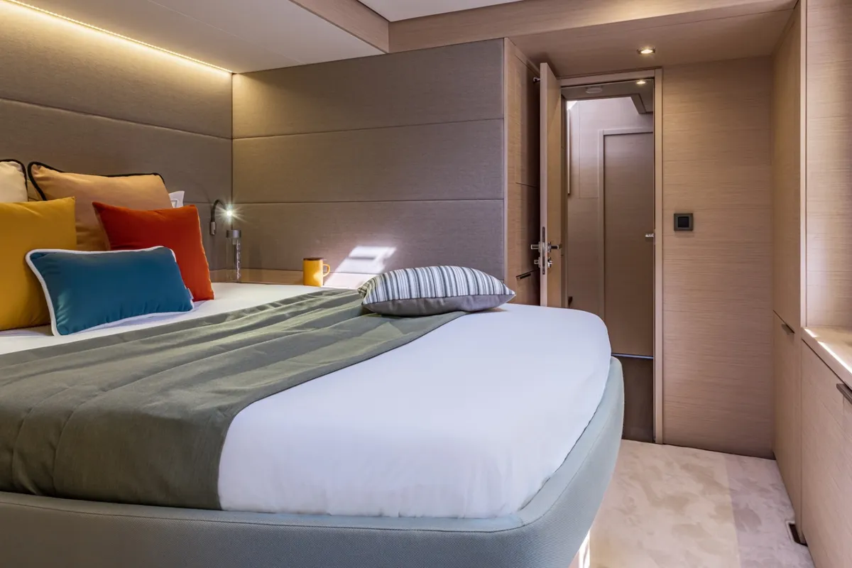 Cabin on Millenium, a Lagoon 55 Millenium catamaran at Split, Croatia