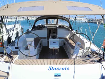 STAVENTO, a Bavaria Cruiser 46 sailboat at Kontokali, Greece