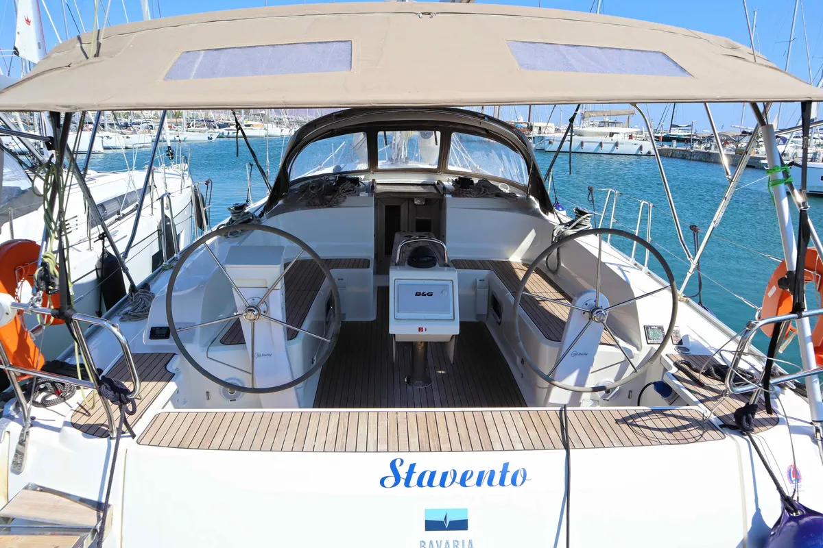 STAVENTO, a Bavaria Cruiser 46 sailboat at Kontokali, Greece