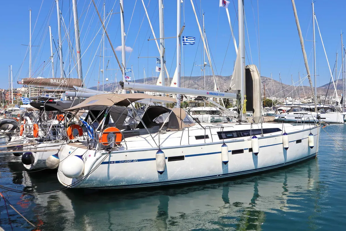 STAVENTO, a Bavaria Cruiser 46 sailboat at Kontokali, Greece