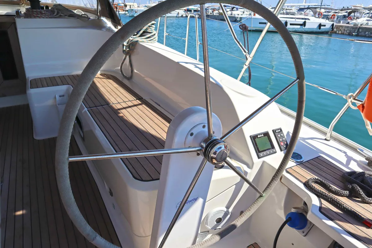 STAVENTO, a Bavaria Cruiser 46 sailboat at Kontokali, Greece