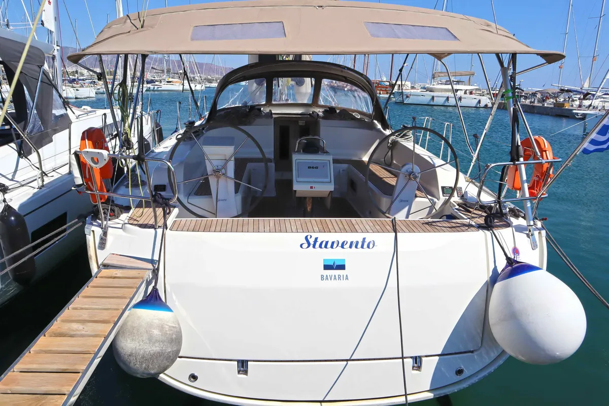 STAVENTO, a Bavaria Cruiser 46 sailboat at Kontokali, Greece