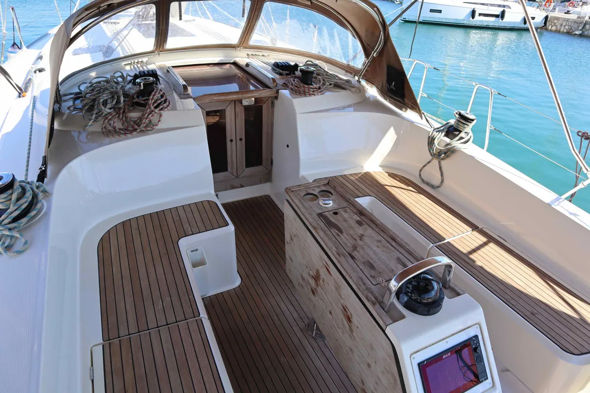 STAVENTO, a Bavaria Cruiser 46 sailboat at Kontokali, Greece