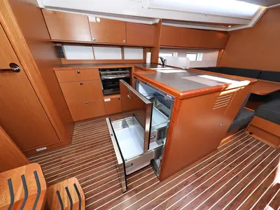 Galley of Naltoya, a Bavaria C50 Style sailboat at Pirovac, Croatia