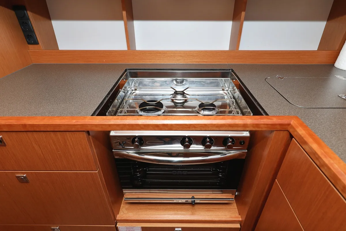Galley of Naltoya, a Bavaria C50 Style sailboat at Pirovac, Croatia