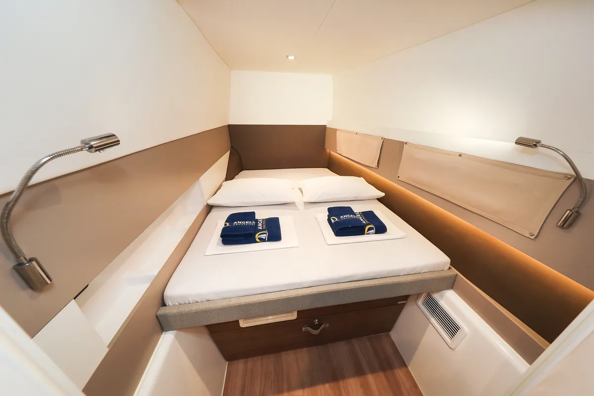 Cabin on Adventure, a Bali 4.3 MY catamaran at Grad Biograd na Moru, Croatia