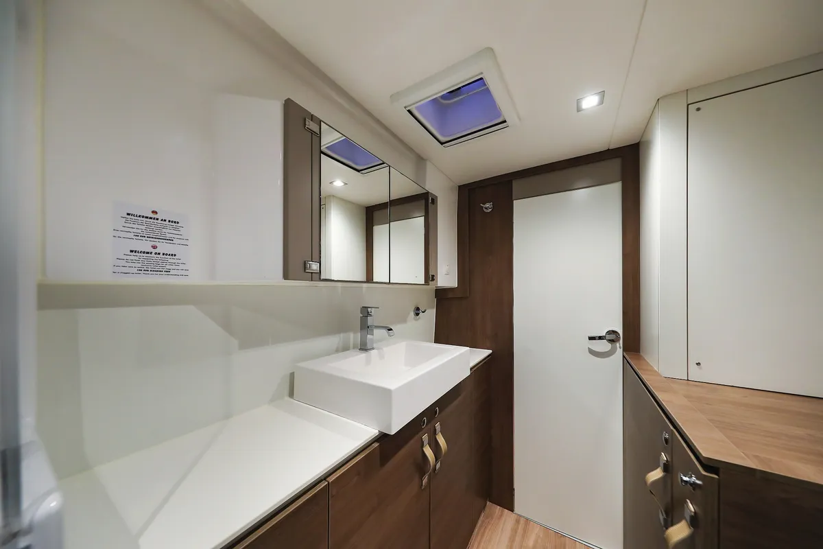 Galley of Adventure, a Bali 4.3 MY catamaran at Grad Biograd na Moru, Croatia
