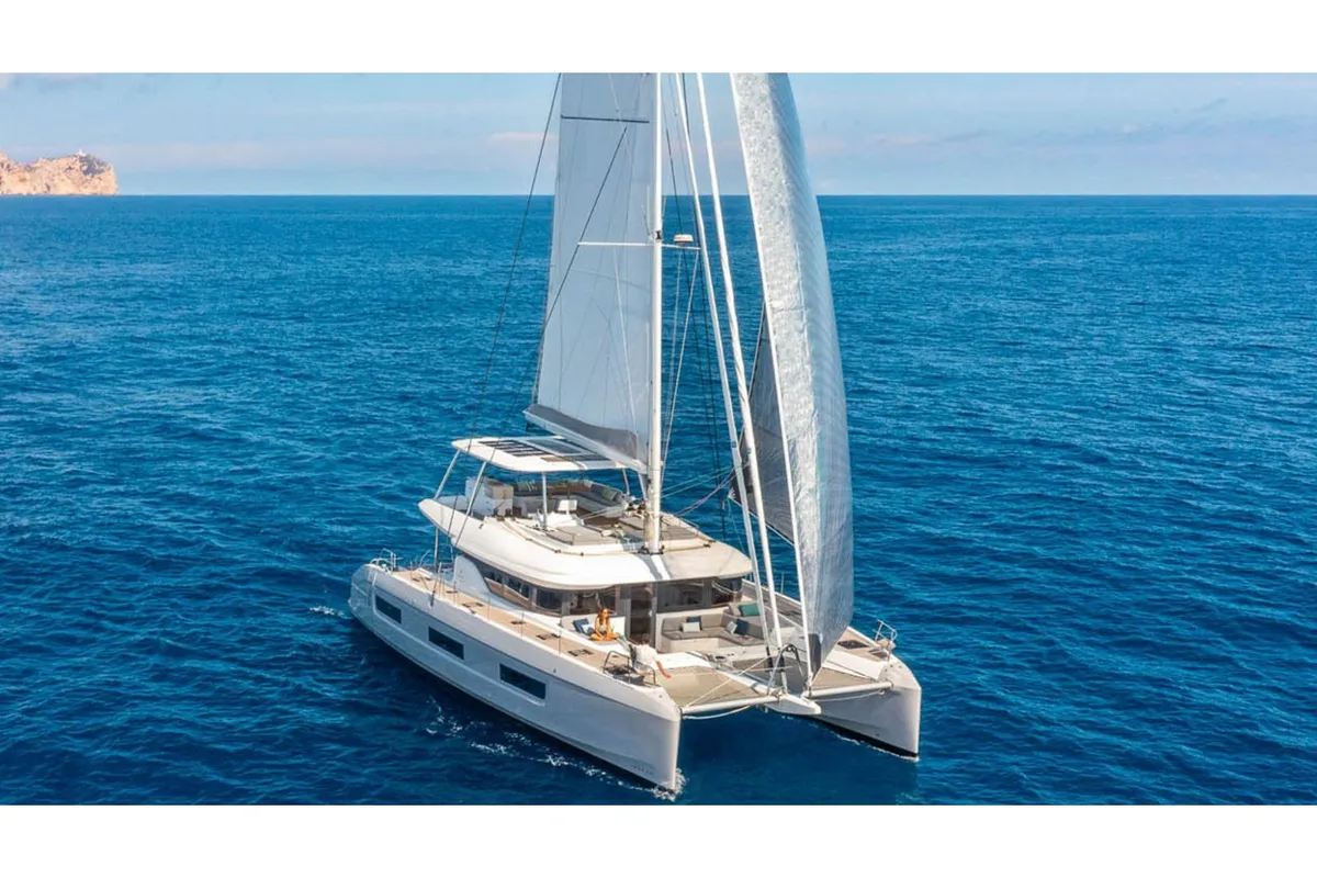 Exterior view of Sailuxe - Pac-One, a Lagoon 60 catamaran at Salerno, Italy