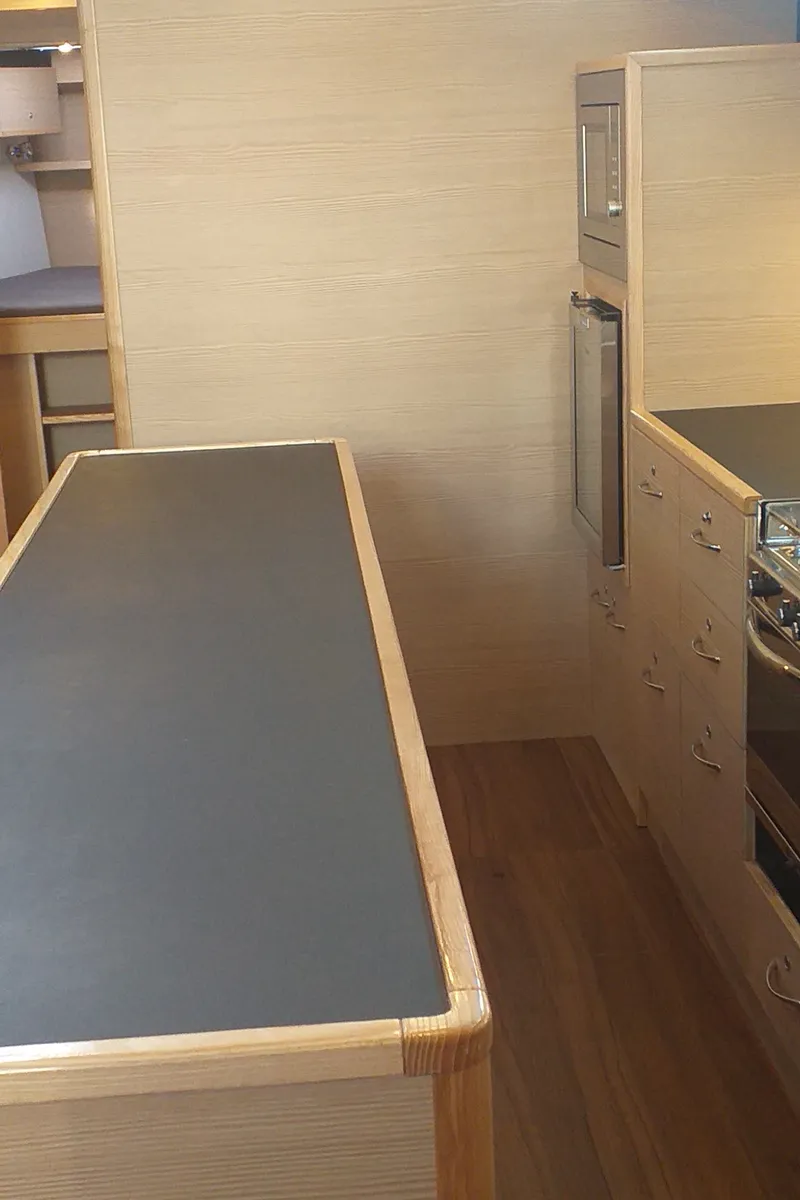 Galley of PRESTIGE I, a D&D Kufner 50 sailboat at Grad Trogir, Croatia