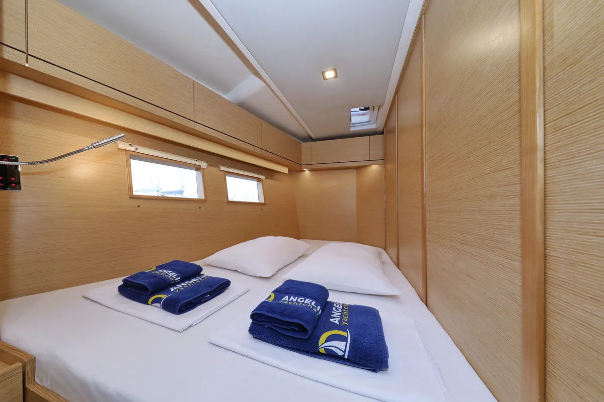 Cabin on Moje, a Hanse 548 sailboat at Grad Trogir, Croatia