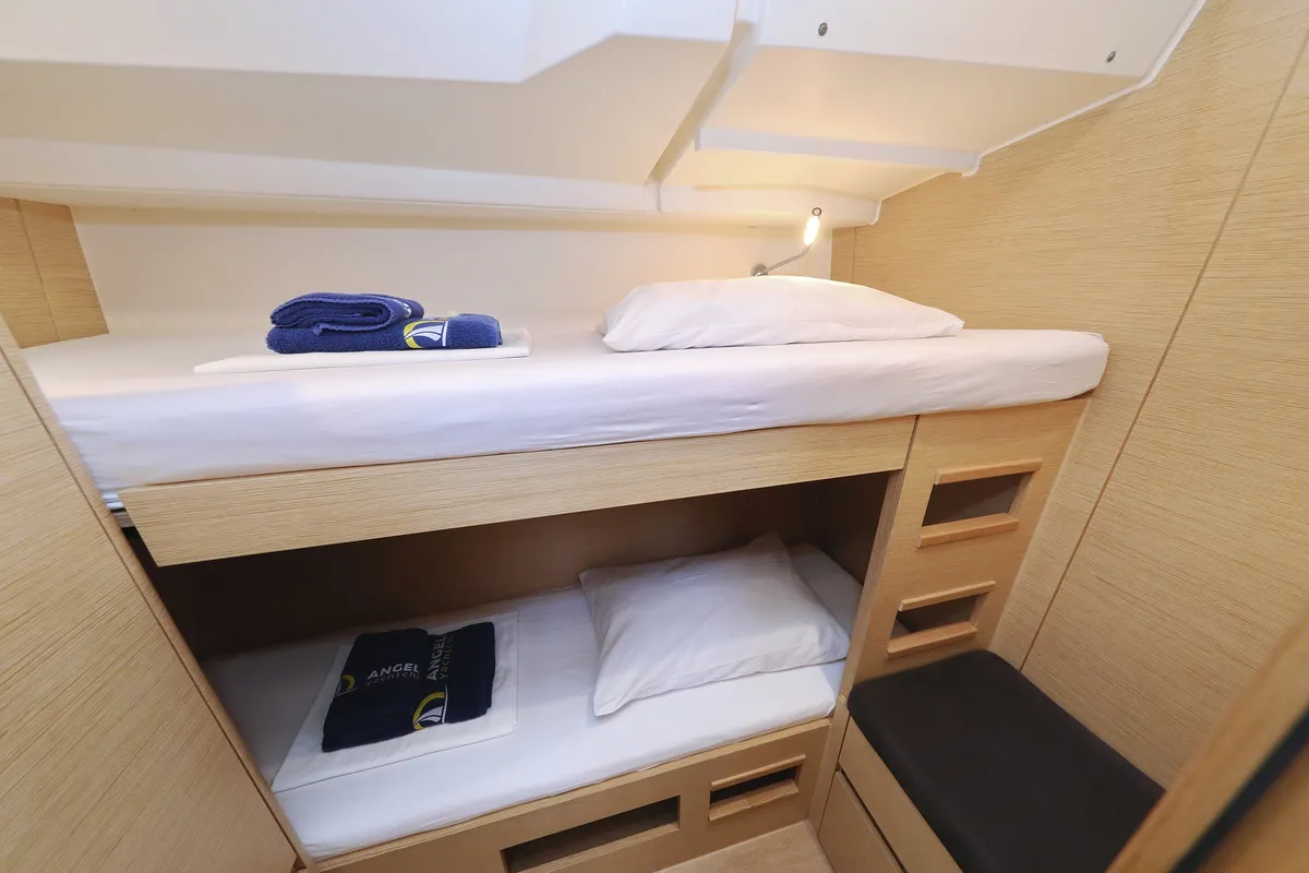 Cabin on Moje, a Hanse 548 sailboat at Grad Trogir, Croatia