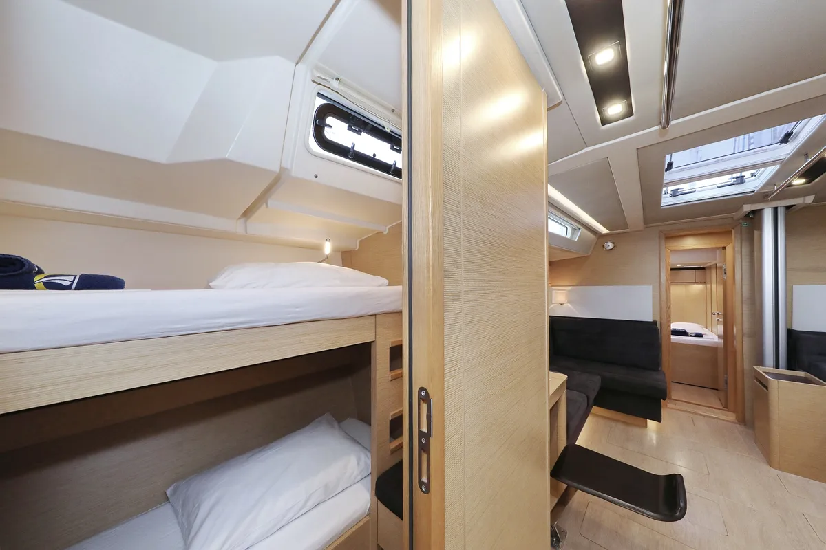 Cabin on Moje, a Hanse 548 sailboat at Grad Trogir, Croatia