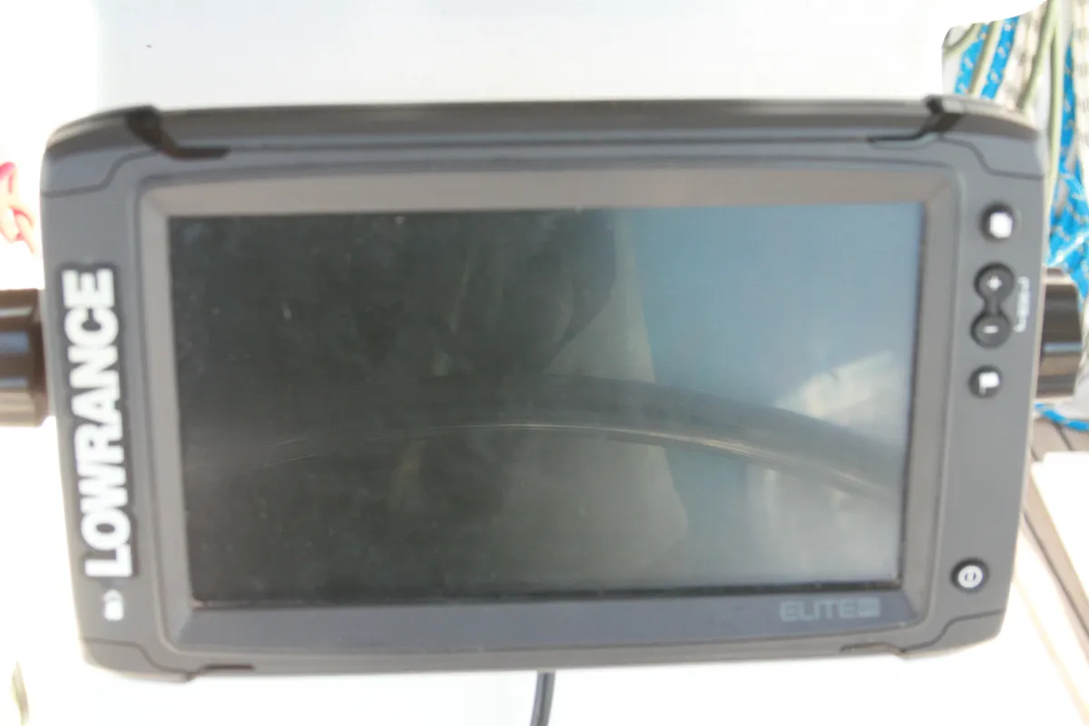 Cockpit of Martha, a Beneteau Oceanis 331 sailboat at Municipal Unit of Lefkada, Greece