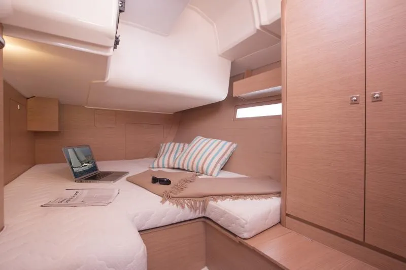Cabin on Freedom, a Dufour 410 GL sailboat at Athens, Greece