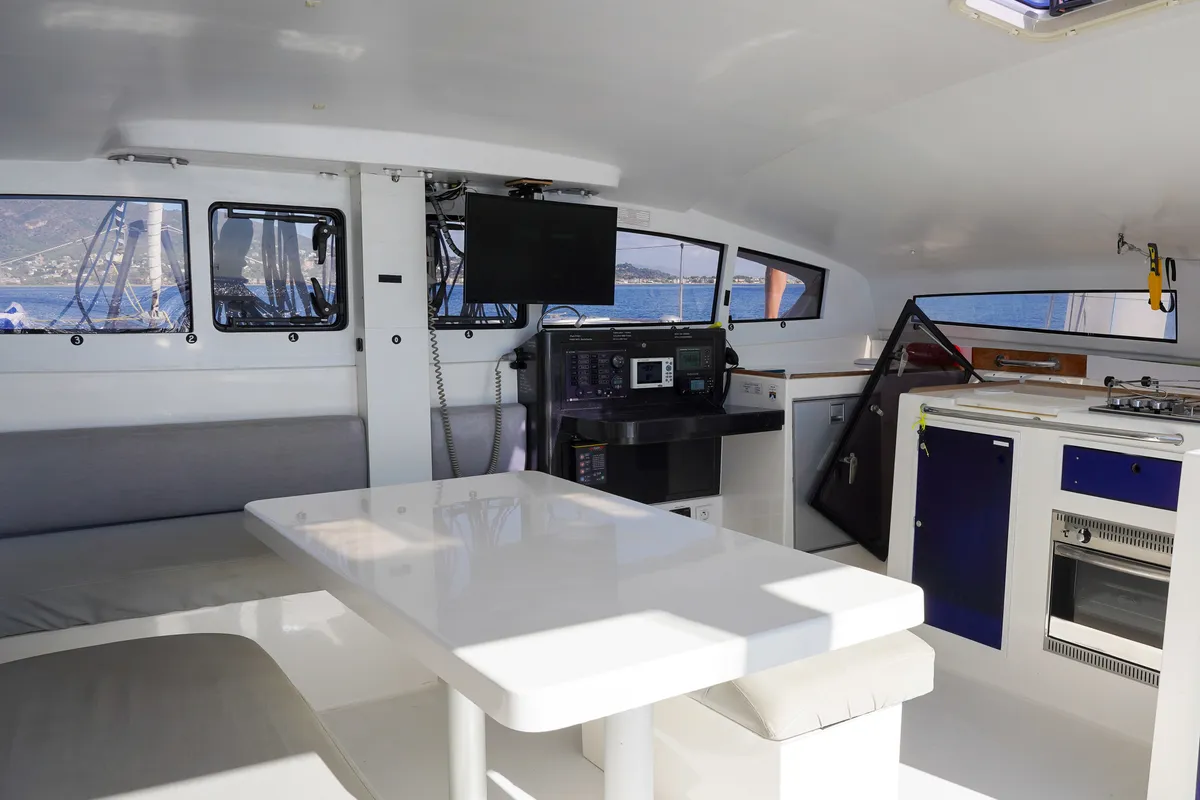 Spirit of Family, a Marsaudon Composites TS 42 catamaran at Sitges, Spain