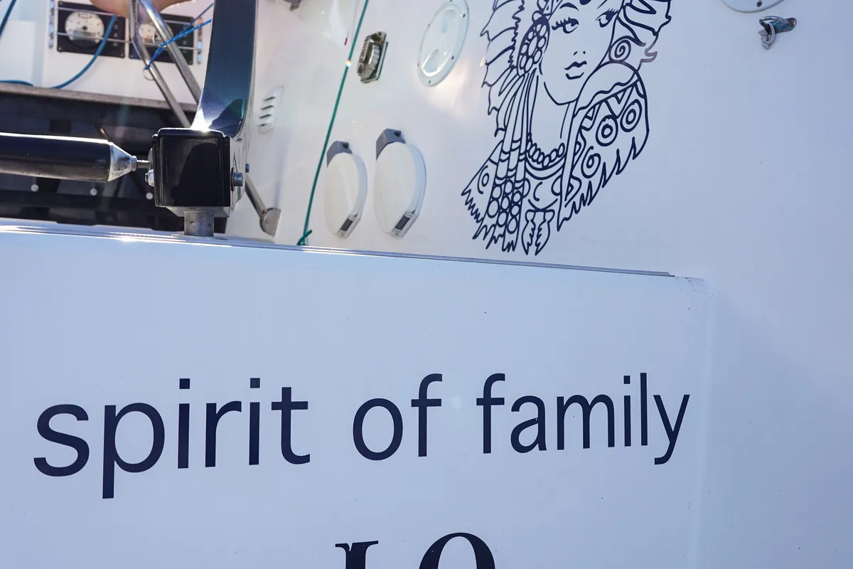 Spirit of Family, a Marsaudon Composites TS 42 catamaran at Sitges, Spain