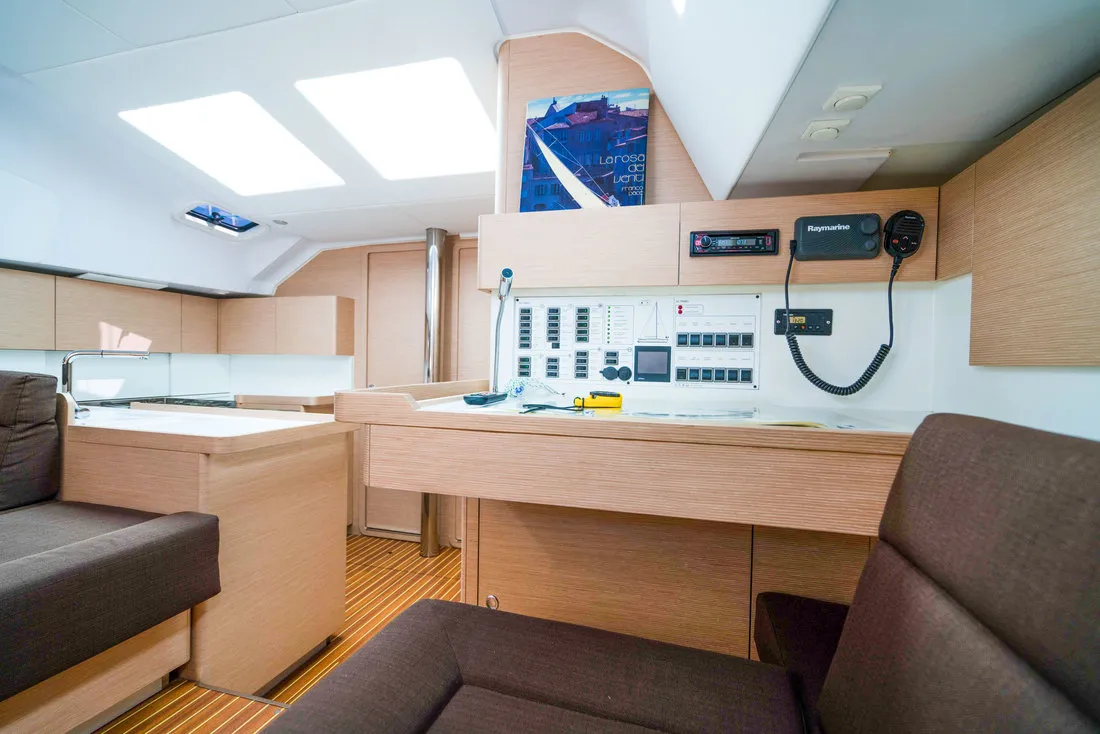 Sasha, a Elan Impression 50 sailboat at Biograd na Moru, Croatia