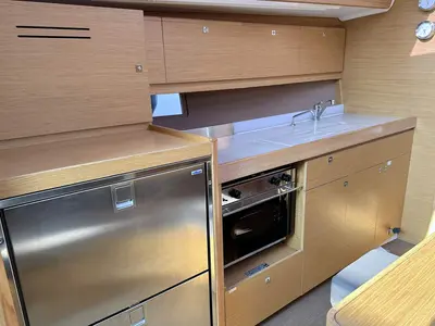 Galley of Lia, a Dufour 382 GL sailboat at Barth, Germany