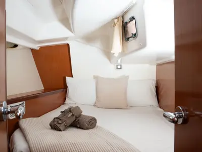Cabin on Anegada, a Beneteau Oceanis 46 sailboat at Athens, Greece