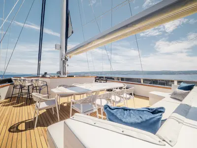 Clase Azul, a Luxury Sailing Yacht sailboat at Split, Croatia