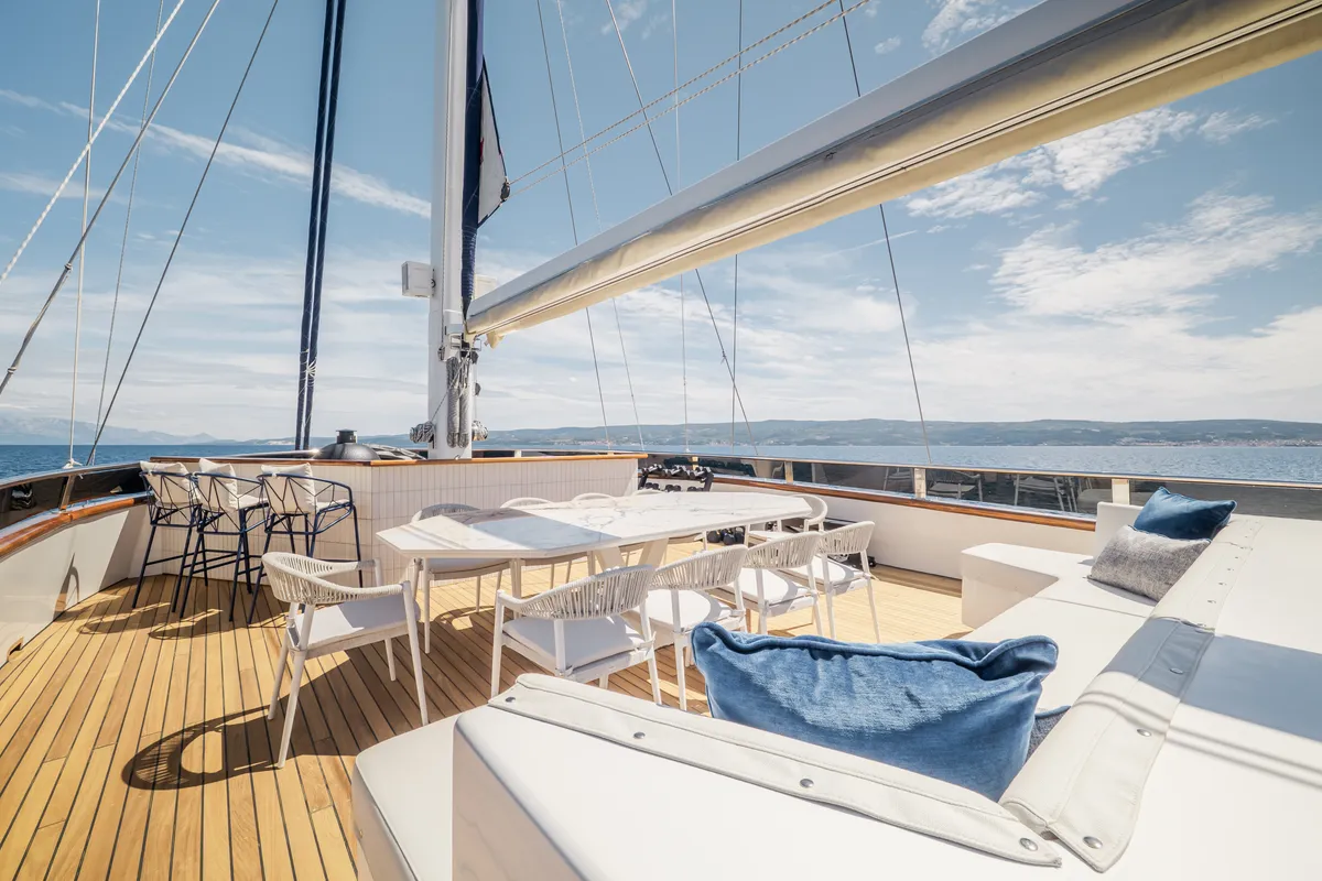 Clase Azul, a Luxury Sailing Yacht sailboat at Split, Croatia