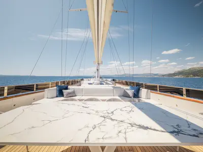 Clase Azul, a Luxury Sailing Yacht sailboat at Split, Croatia