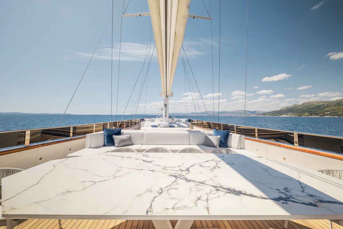 Clase Azul, a Luxury Sailing Yacht sailboat at Split, Croatia