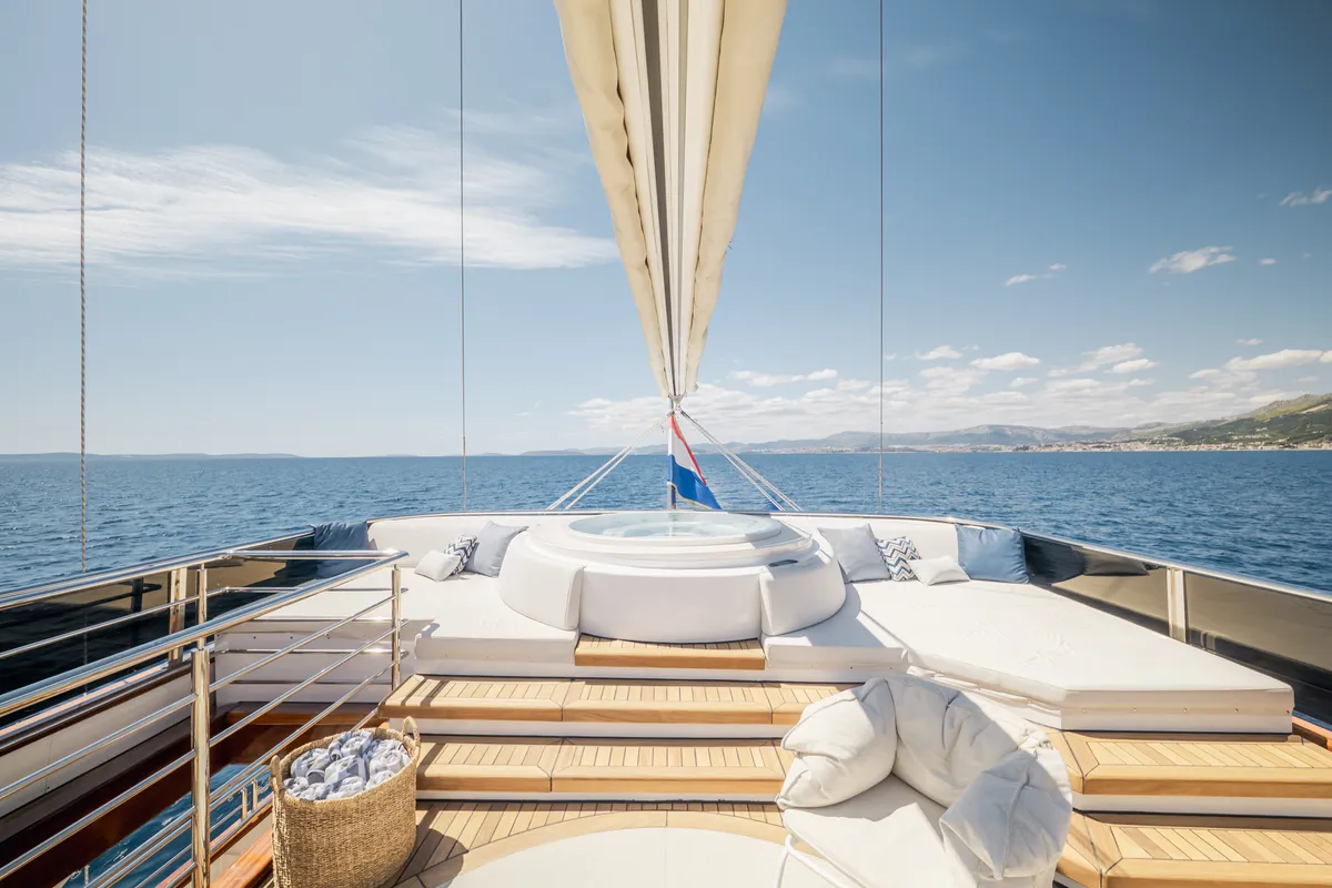 Clase Azul, a Luxury Sailing Yacht sailboat at Split, Croatia