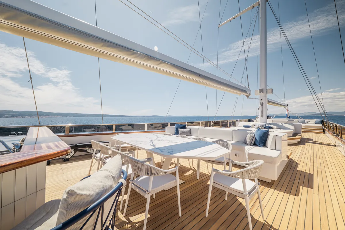 Clase Azul, a Luxury Sailing Yacht sailboat at Split, Croatia